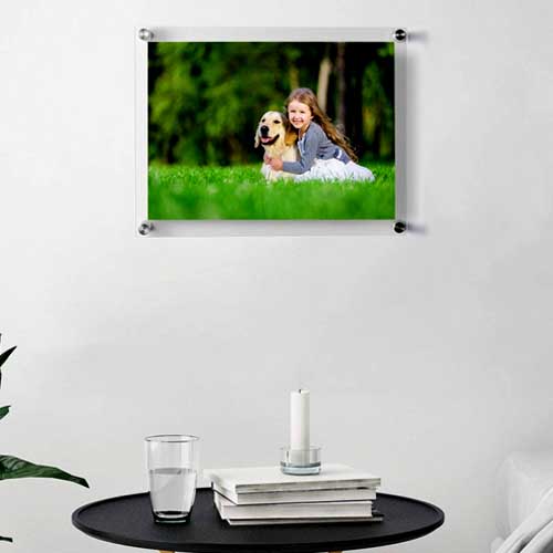 wall acrylic floating frame